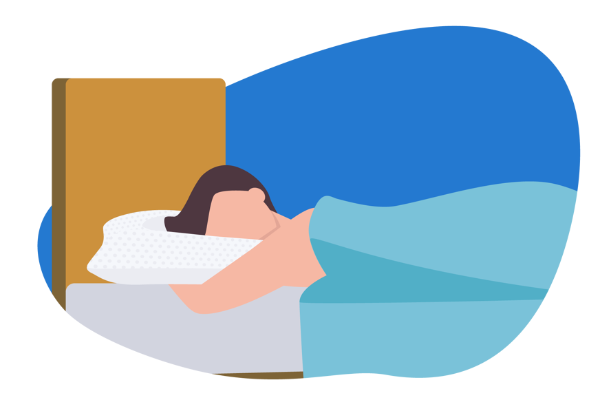 stomach sleeper memory foam pillow